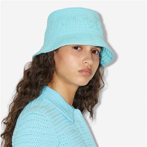 blue burberry cotton baseball cap|Burberry bucket hats for women.